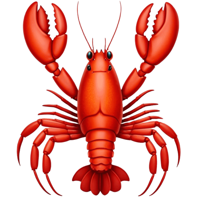 Chinese lobster wings as biped legs red skin emoji