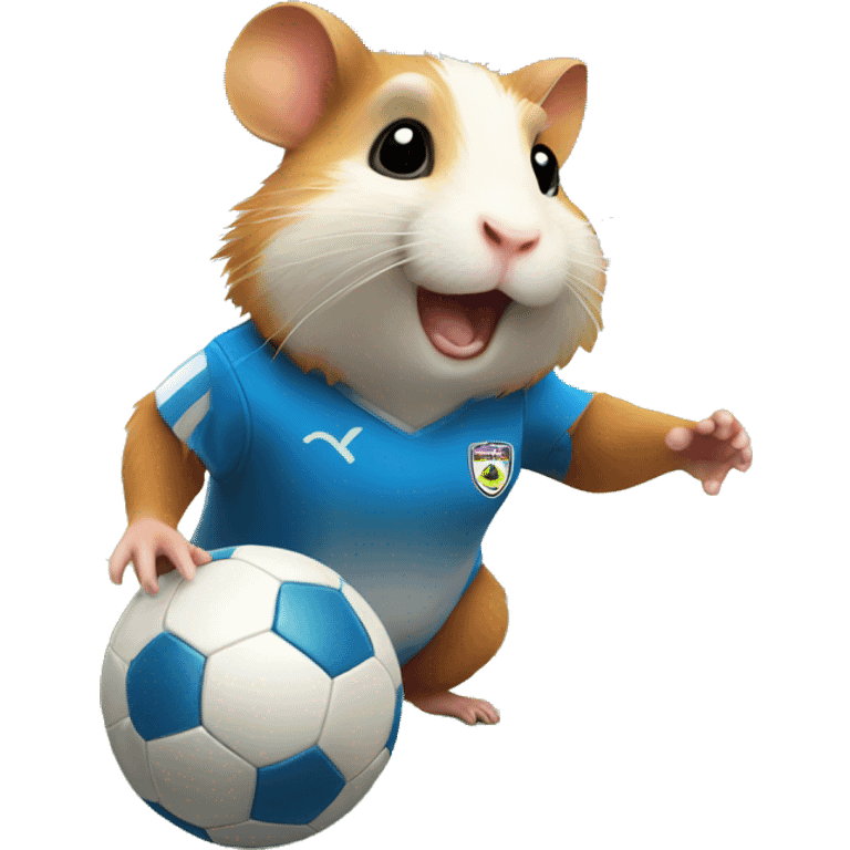 hamster playing soccer emoji