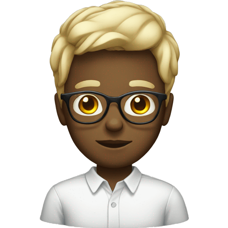 white kid with glasses emoji