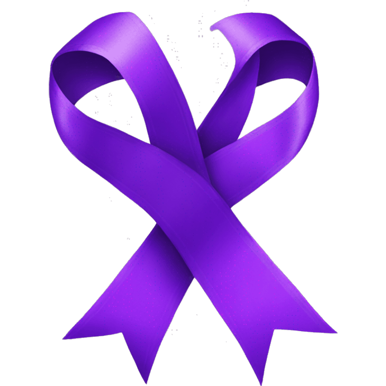 Purple ribbon emoji