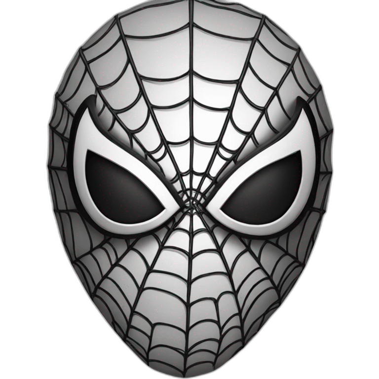 Spiderman in black emoji