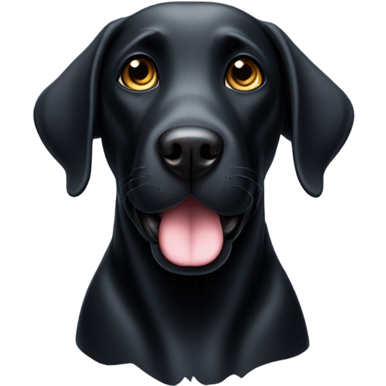 Black lab emoji