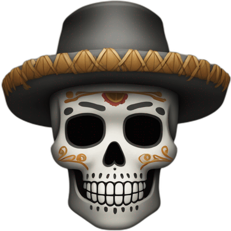 Calavera de indio negra emoji