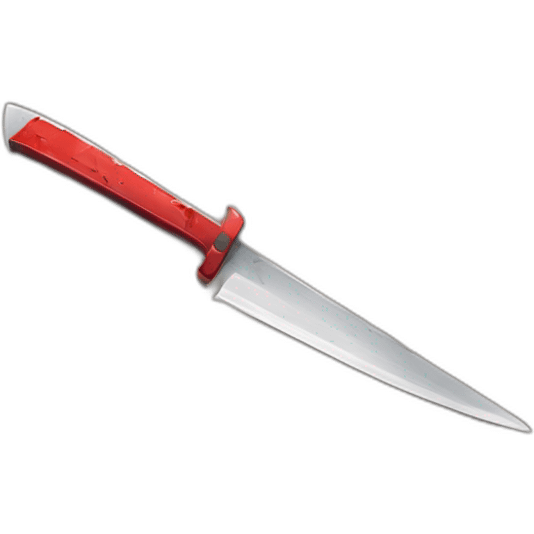 Knife with bloody blade emoji