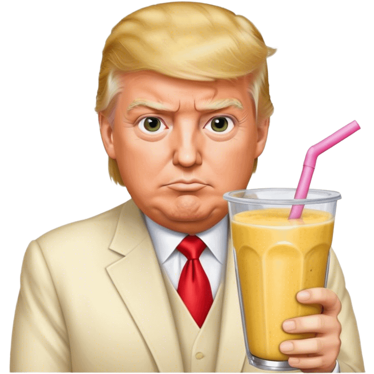 trump with a smoothie  emoji