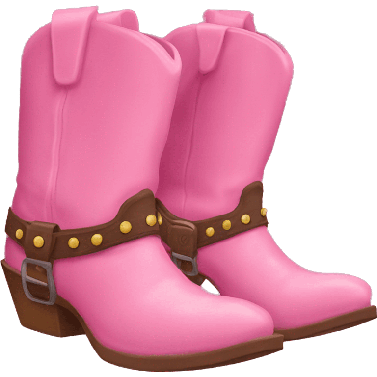 pink cowboy boot emoji