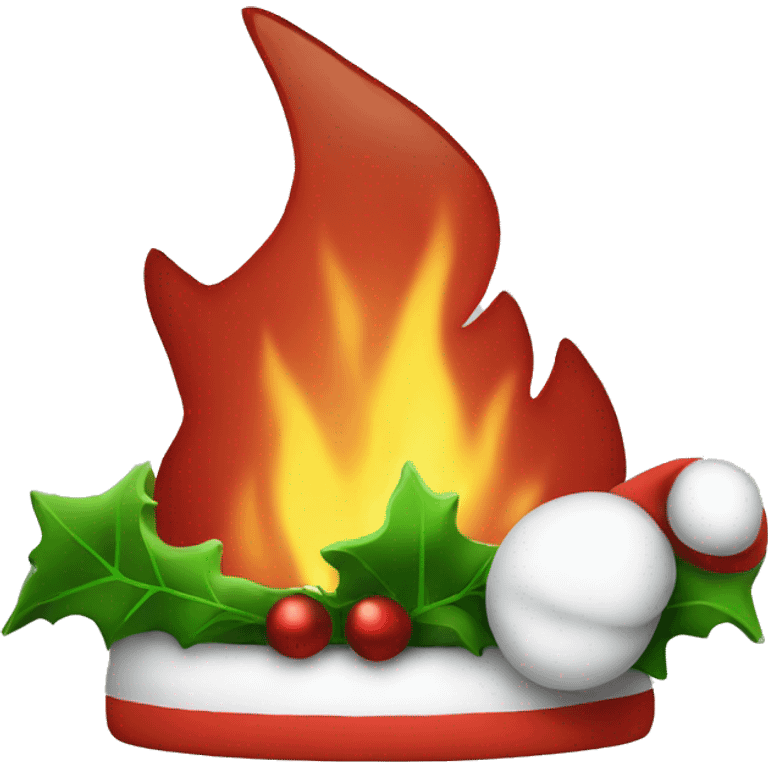 fire christmas free emoji