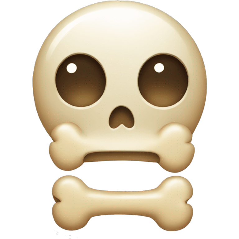 Emojie with bone emoji