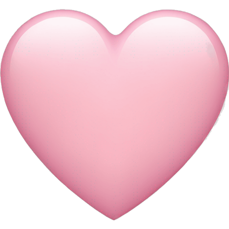 Light pink heart emoji