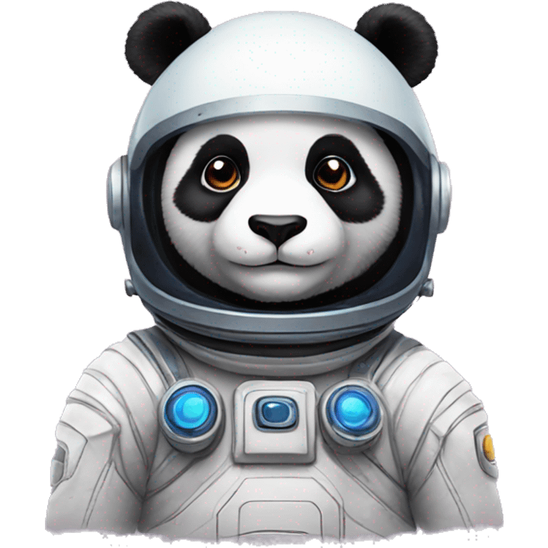 panda in space helmet emoji