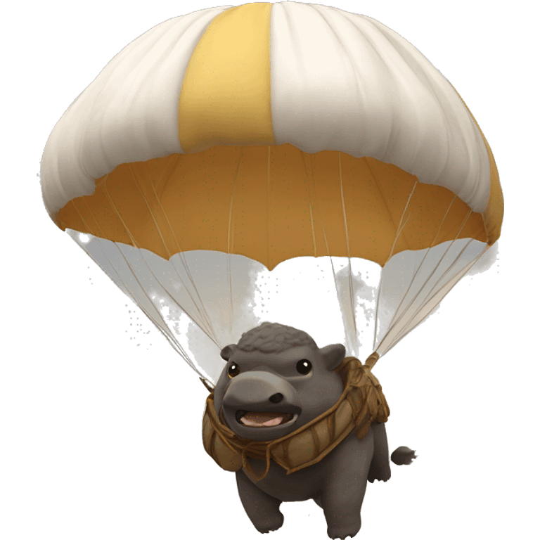 Appa the skybender with parachute emoji