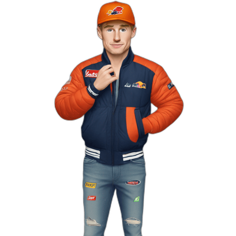 Verstappen avec des air max 96 emoji