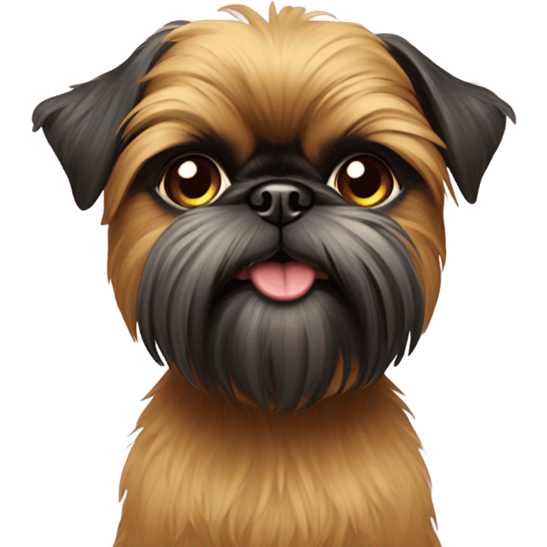 New Year’s Brussels Griffon  emoji