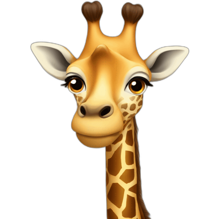 giraffe without confidence emoji