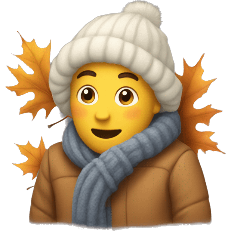 Cozy fall and winter emoji