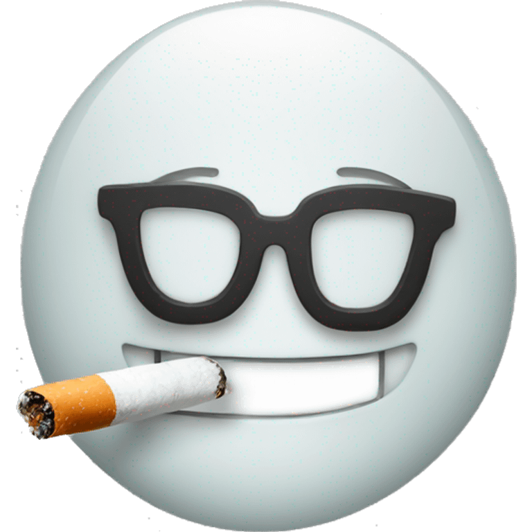 smile face smoking cigarette  emoji