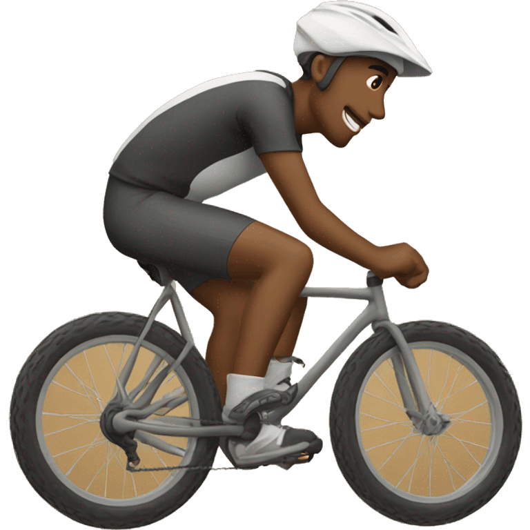 guy on dirt bicycle emoji