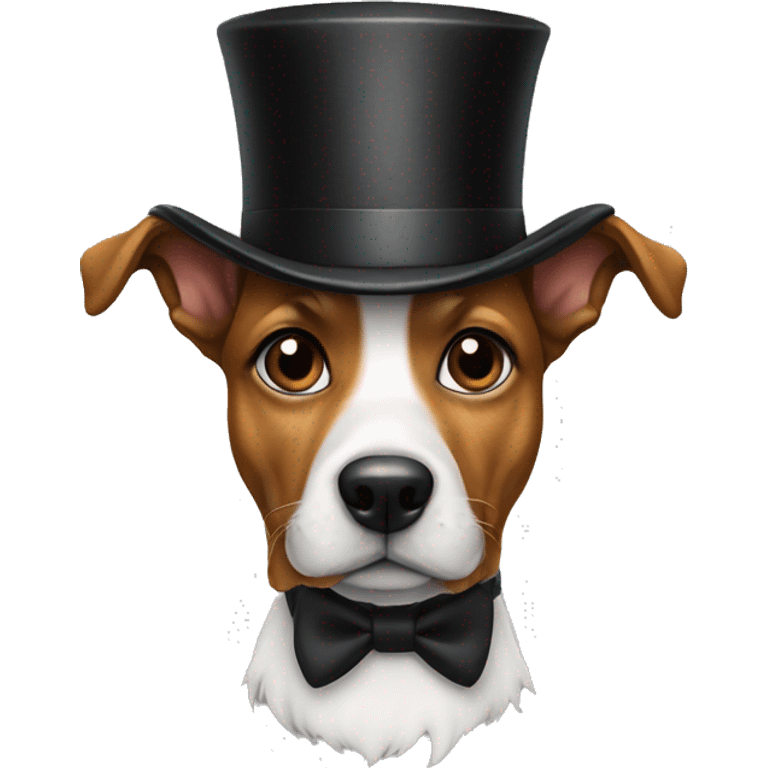 dog with tophat emoji