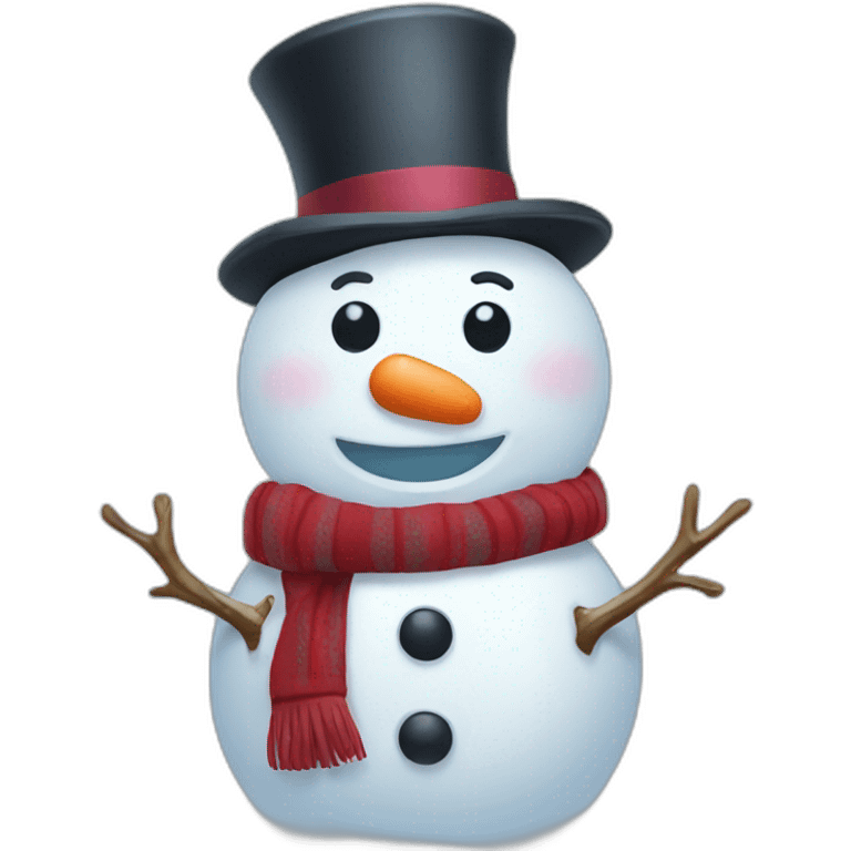 snowman happy emoji