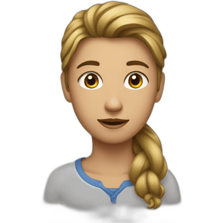 une fille sur un homme emoji