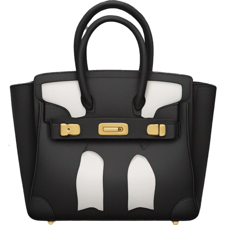 Black birkin bag  emoji