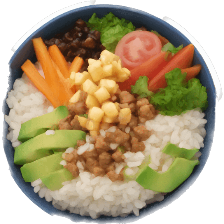 poke bowl emoji