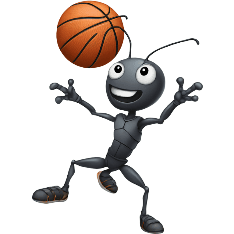 Ant playing basketball  emoji