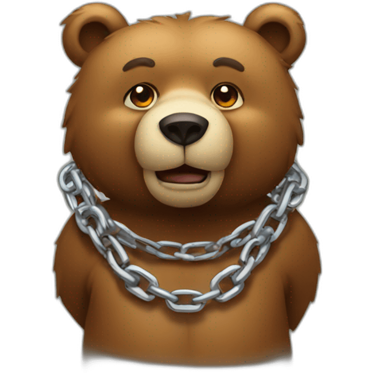 bear-wearing-a-chain emoji