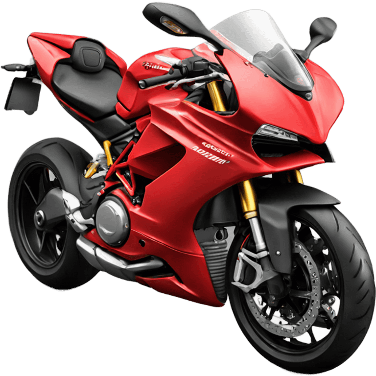 Moto ducati rouge emoji