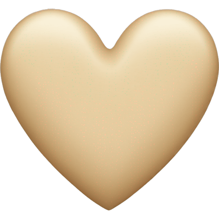 Beige heart emoji