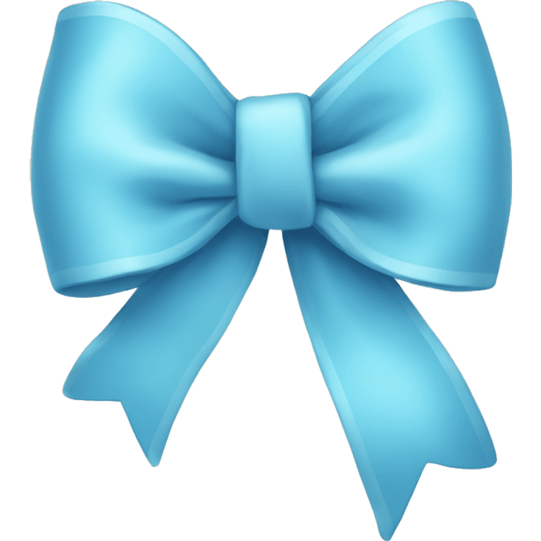 light blue bow emoji