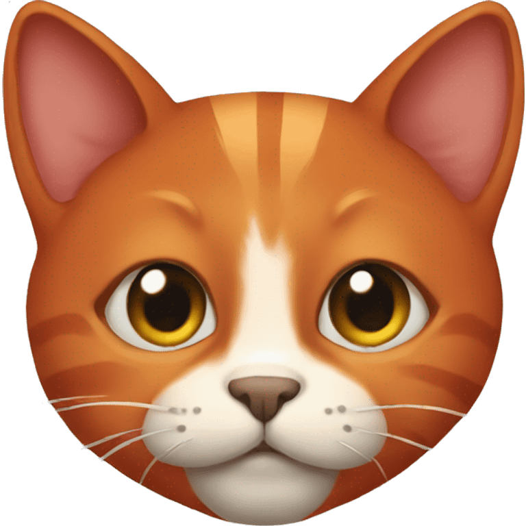 Red cat emoji