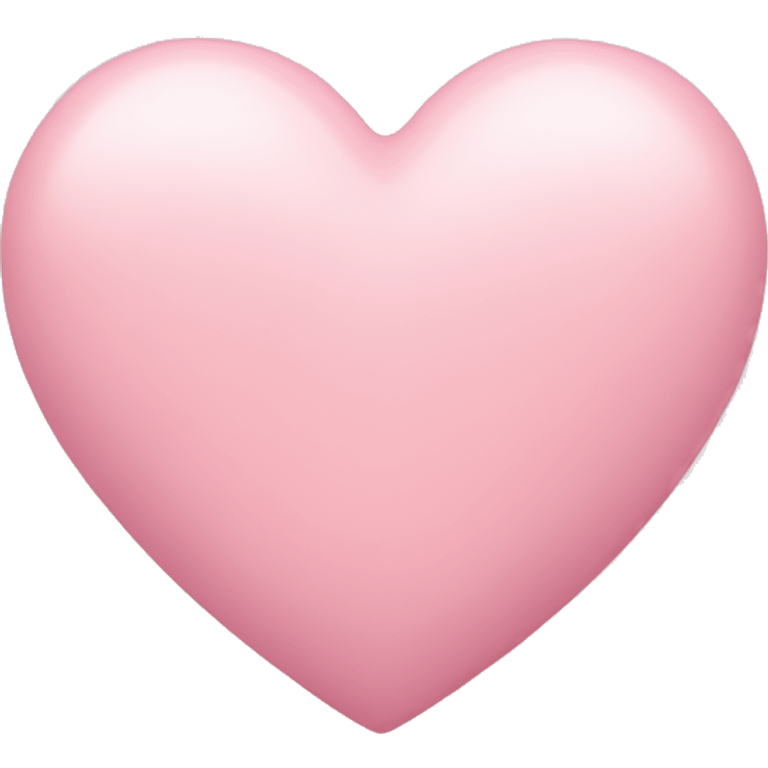 Pastel pink heart emoji