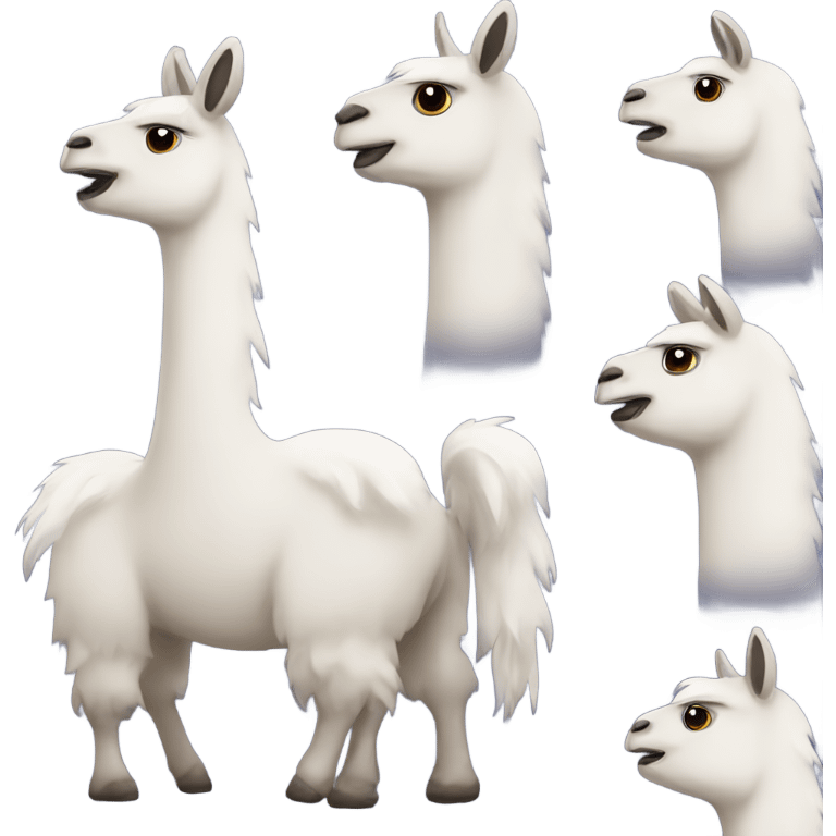 Hyper llama emoji