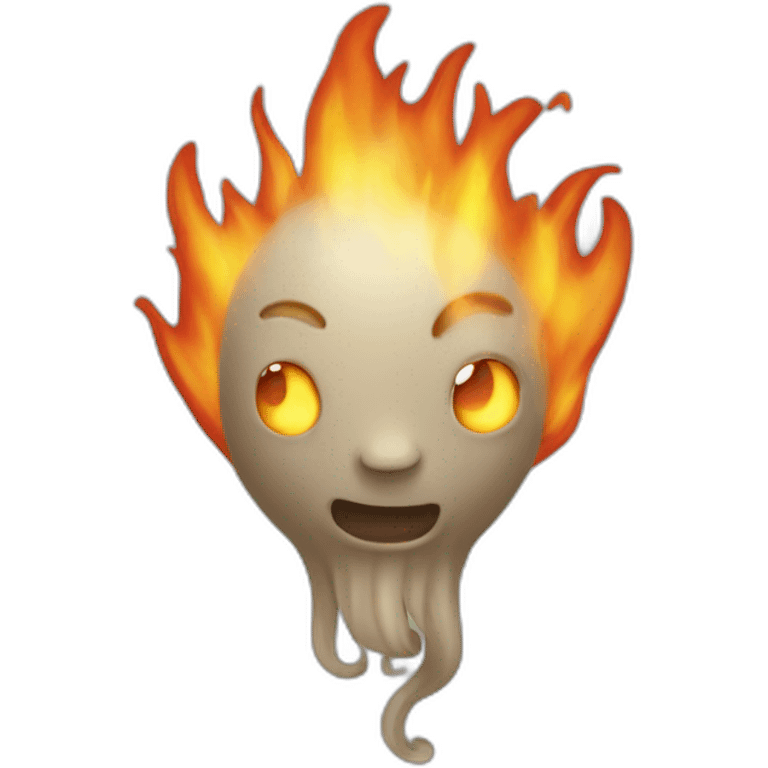 Poulpe de feu emoji