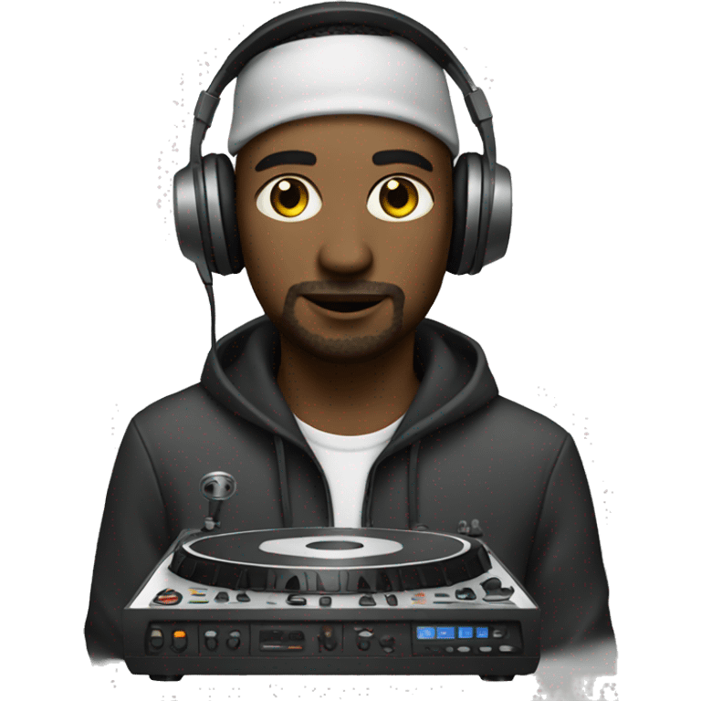 Man with a dj set emoji