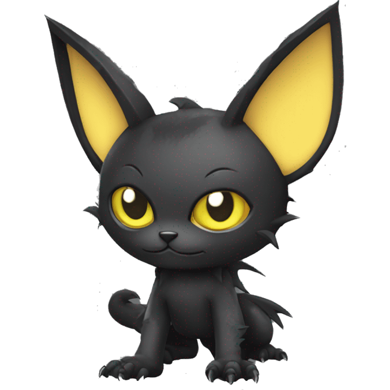 Black Punk Bat-Cat-Fakemon Full Body emoji