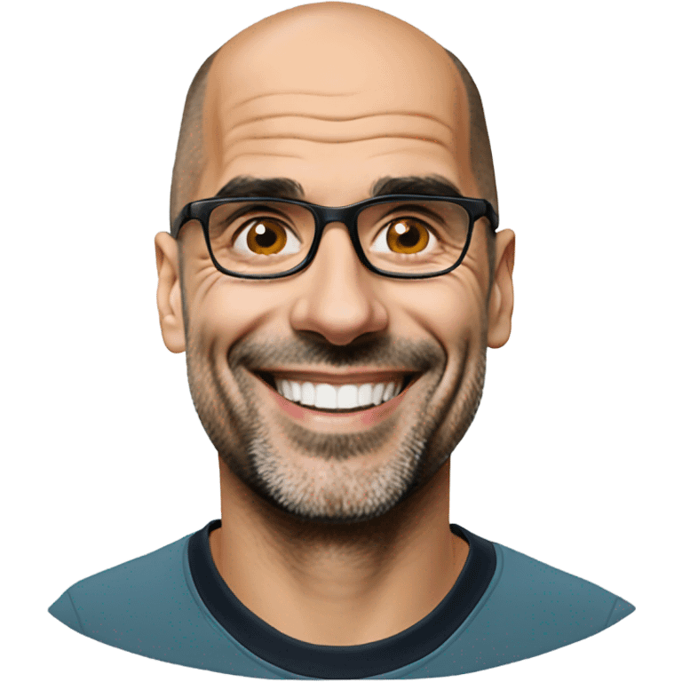 pep guardiola smiling glasses emoji