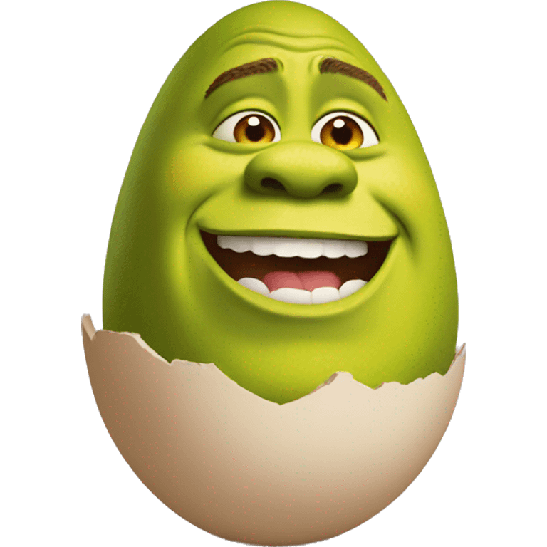 shrek as an egg emoji