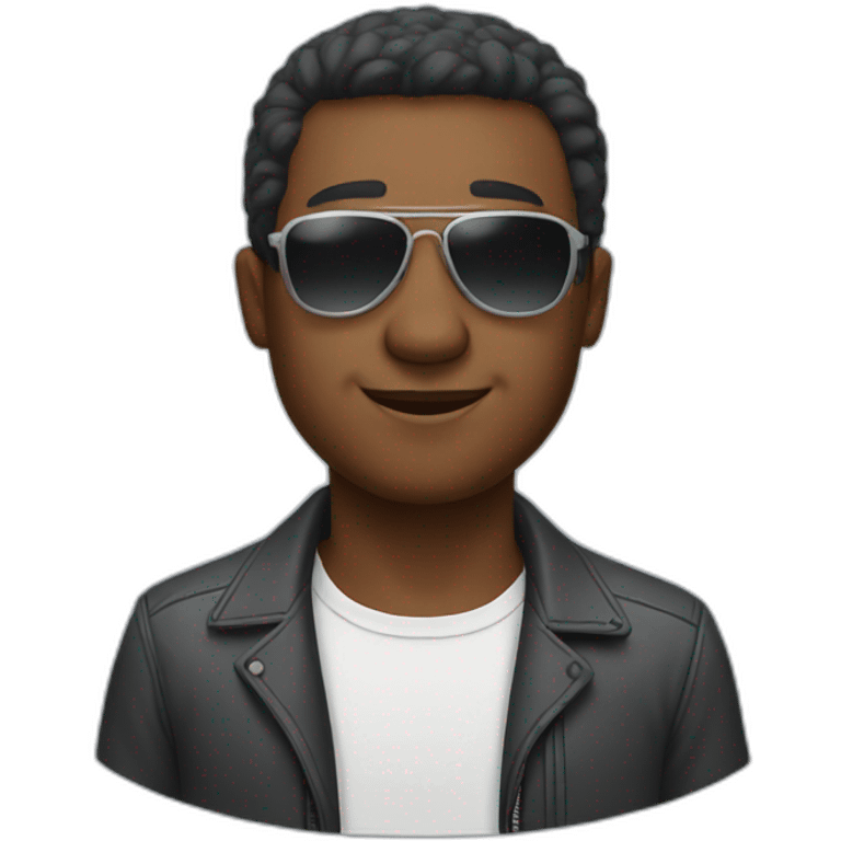 man with planes for sunglasses emoji