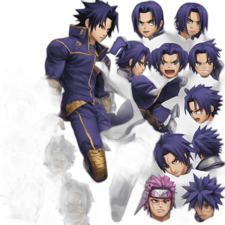 jojo bizarre adventure sasuke emoji