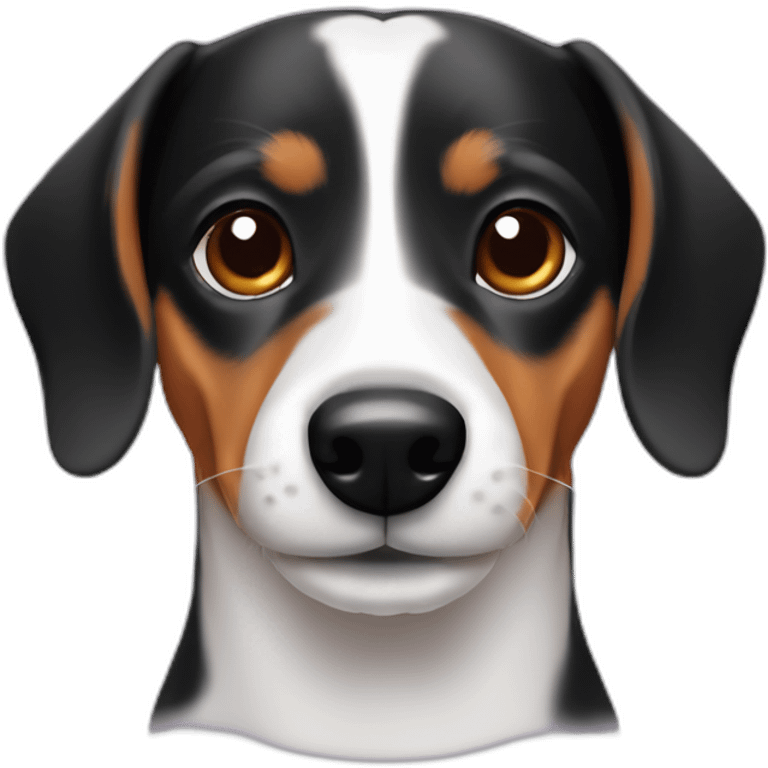 jack russel dachshund face front emoji