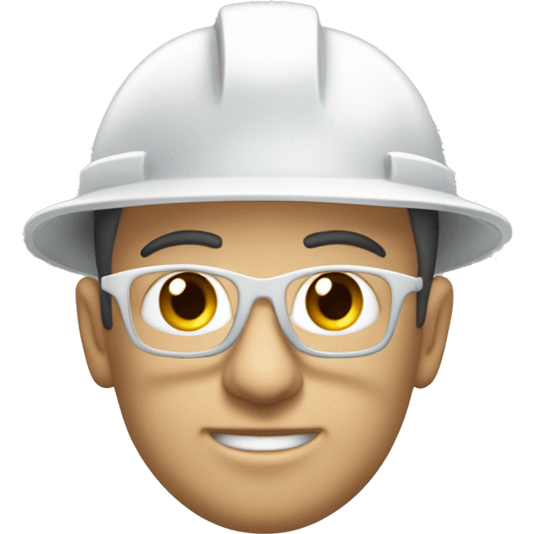 Ingeniero  Zootecnista con casco blanco  emoji