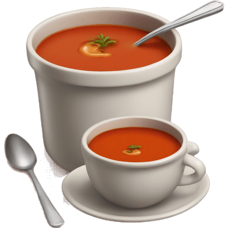 Tomato soup with gravy  emoji