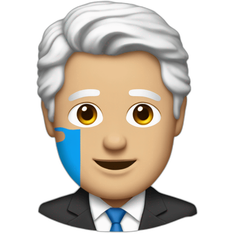 bill clinton with trans flag emoji