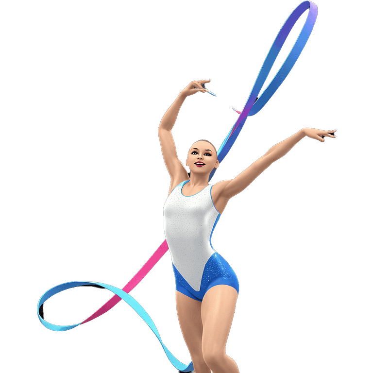 gymnast in elegant leotard emoji