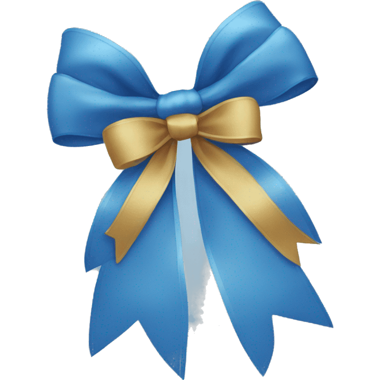 Blue bow emoji