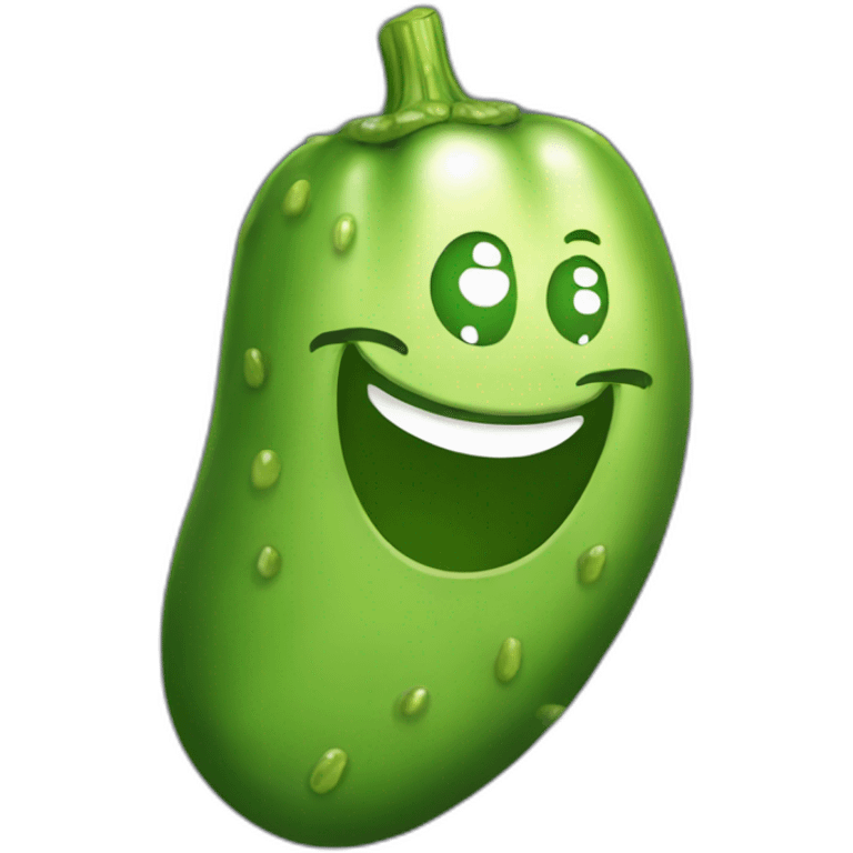 happy pickle emoji