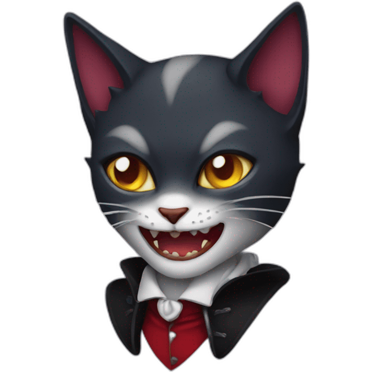 cat vampire emoji