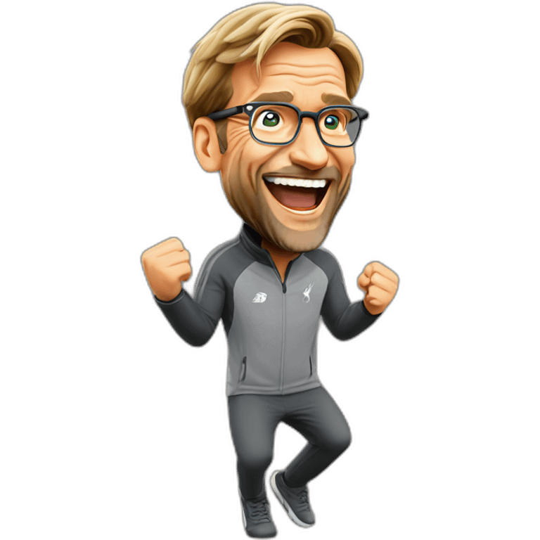 Jurgen Klopp celebrating emoji